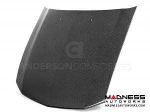 Ford Mustang OEM Style Hood by Anderson Composites - Carbon Fiber 